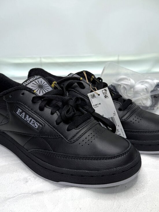 Reebok EAMES House Club C 85 Black Leather Sneaker Classic Men\'s Size 10 New